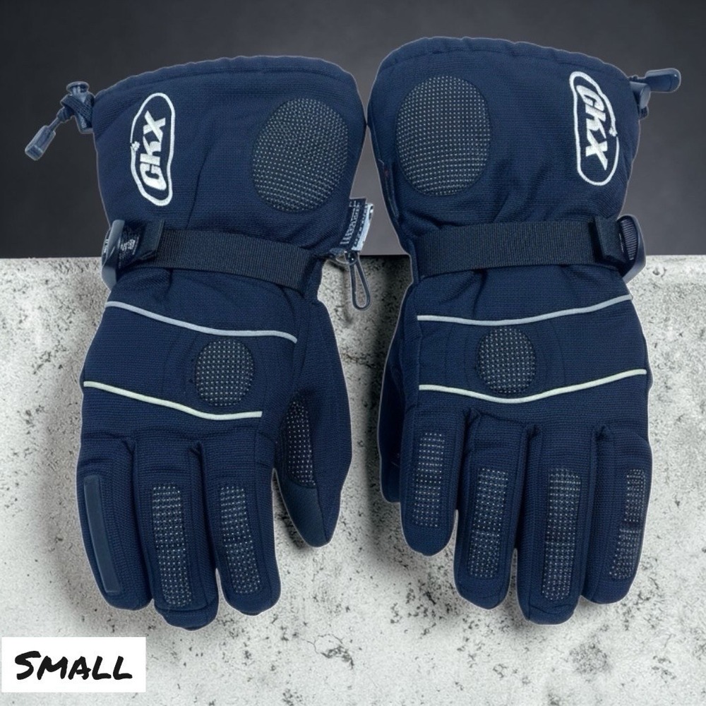 CKX Gloves Fleece Lined Winter Snowboarding‎ Size SMALL Black Insulated Grip Ski